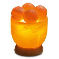 LAMPE SEL HIMALAYA 4 BOULES MASSAGE